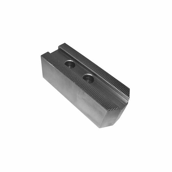 8in Pointed Soft Top Jaw With Metric Serration Piece - 100mm Height, 3PK, Stm, Mfr#: 491350PK